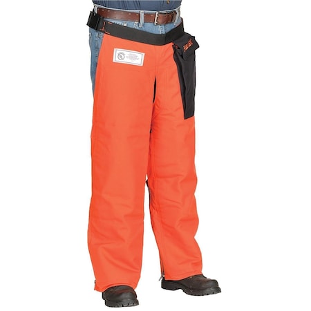 Delta Plus Chainsaw Chaps, Orange, Prolar, 12.3 Length JE-9136Z